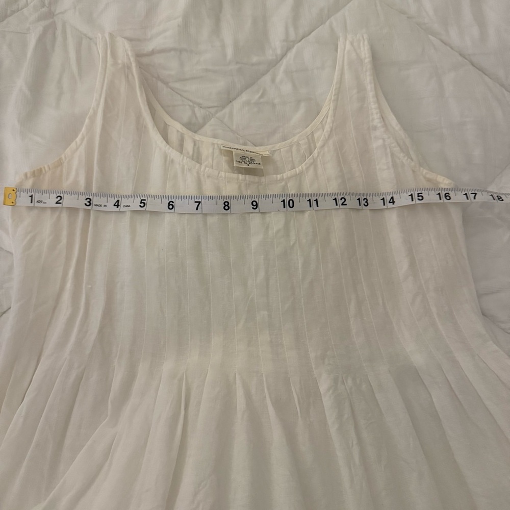 Banana Republic 100% Linen White Sleeveless Dress. Used. Small. - Picture 5 of 8